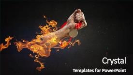  Presentation with hard work - Theme enhanced with success hard work and victory background and a wine colored foreground