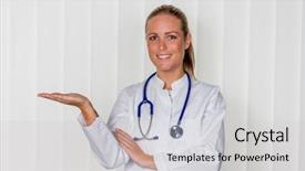  Presentation with confidence - Theme having success in the hospital background and a light gray colored foreground