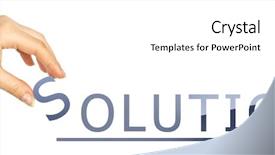  Presentation with letter - Beautiful presentation theme featuring success leadership concept - female hand puts a letter backdrop and a  colored foreground