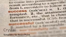  Presentation with dictionary - Amazing slides having pronunciation - success - macro backdrop and a mint green colored foreground