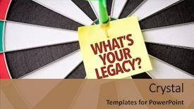  Presentation with legacy - Amazing presentation having success story - whats your legacy backdrop and a coral colored foreground