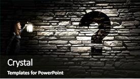  Presentation with lantern - PPT layouts consisting of success story - young pretty businesswoman with lantern background and a wine colored foreground