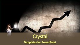  Presentation with lantern - Amazing presentation theme having success story - young pretty businesswoman with lantern backdrop and a tawny brown colored foreground