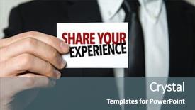  Presentation with experience - Presentation with success story leaders - share your experience background and a ocean colored foreground
