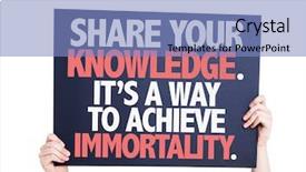  Presentation with achieve - Slide set consisting of success story leaders - share your knowledge its background and a light blue colored foreground