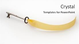  Presentation with gold - Presentation having success with gold ribbon banner background and a  colored foreground