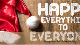  Presentation with everyone - PPT layouts enhanced with happy everything to everyone written background and a coral colored foreground