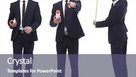  Presentation with growth - Beautiful theme featuring successful architect engineer in orange backdrop and a  colored foreground