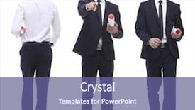  Presentation with industrial engineer orange - Colorful slide deck enhanced with successful architect engineer in orange backdrop and a  colored foreground