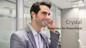  Presentation with bluetooth - Slide set with successful-business-start-up-founder background and a mint green colored foreground