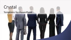  Presentation with upwards - PPT layouts featuring successful business team looking upwards background and a white colored foreground