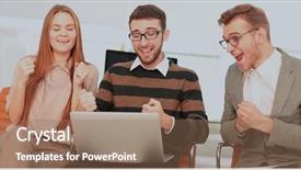  Presentation with team work - Audience pleasing PPT layouts consisting of successful business team received outstanding backdrop and a coral colored foreground