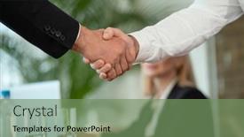  Presentation with foreign - Amazing slide set having successful-businessman-in-formalwear-greeting backdrop and a seafoam green colored foreground