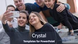  Presentation with electronics - Presentation theme having successful day in the electronics background and a tawny brown colored foreground