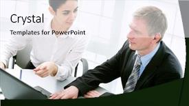  Presentation with business plan gas station - Audience pleasing PPT layouts consisting of successful partners discussing business plan backdrop and a sky blue colored foreground