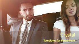  Presentation with car seat - Presentation theme enhanced with back seat of car background and a tawny brown colored foreground