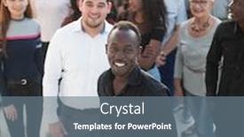  Presentation with young business man - Amazing presentation theme having successful-young-business-man backdrop and a gray colored foreground