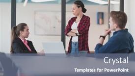  Presentation with female leader - 