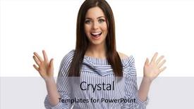  Presentation with fun and smile - Colorful presentation design enhanced with successfull ladys - caucasian brunette woman having fun backdrop and a  colored foreground