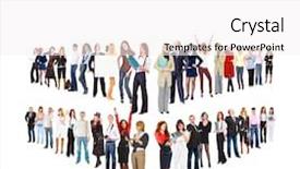  Presentation with achievement - Audience pleasing theme consisting of succession - achievement idea many colleagues backdrop and a white colored foreground