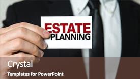  Presentation with estate planning - Colorful presentation theme enhanced with succession - estate planning backdrop and a tawny brown colored foreground