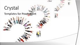  Presentation with groups - Slides having succession - isolated groups standing together background and a white colored foreground