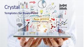  Presentation with business plan cover page images - Beautiful slide set featuring succession - presenting his business plan backdrop and a sky blue colored foreground