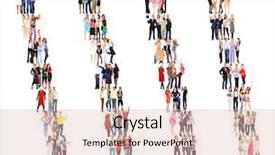  Presentation with stand - Audience pleasing theme consisting of succession - together we stand business picture backdrop and a  colored foreground