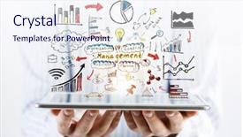  Presentation with business plan - Audience pleasing presentation theme consisting of  backdrop and a  colored foreground