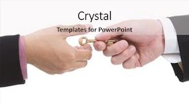  Presentation with take - Slides consisting of pass - take over the key background and a  colored foreground