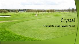  Presentation with outdoor games - Presentation design having vastu - vast green field for playing background and a yellow colored foreground