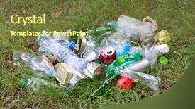  Presentation with bottles - Colorful slides enhanced with such as plastic and glass backdrop and a  colored foreground