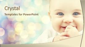  Presentation with blue lights - Audience pleasing slides consisting of sucking - children people infancy and age backdrop and a cream colored foreground