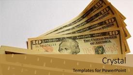  Presentation with chinese american - Slide set consisting of wto - american dollar and abacus conceptual background and a gold colored foreground