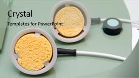  Presentation with physiotherapy - Presentation theme having suctioning procedure - suction cups for physiotherapy background and a light gray colored foreground