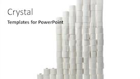  Presentation with toilet - Amazing PPT theme having sudden-spike-in-demand backdrop and a white colored foreground