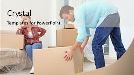  Presentation with movie theater loving couple - Cool new presentation with suffering from ache while moving backdrop and a lemonade colored foreground