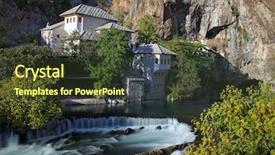  Presentation with bosnia - Colorful PPT layouts enhanced with sufism - bosnia and herzegovina near mostar backdrop and a tawny brown colored foreground