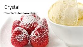  Presentation with powdered - Colorful PPT layouts enhanced with sugar accompanied by a bowl backdrop and a white colored foreground