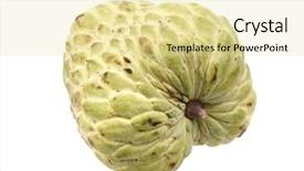  Presentation with custard apple kulfi - Slide set having sugar apple custard apple annona background and a blonde colored foreground