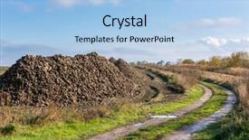  Presentation with sugar - Slides featuring sugar beet heap on autumn background and a  colored foreground