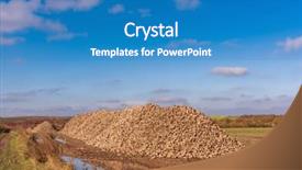  Presentation with agriculture sugar beet - Presentation having sugar beet heap on autumn background and a  colored foreground