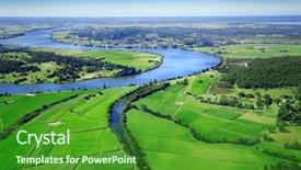  Presentation with cane - Presentation featuring sugar cane - aerial landscape shot of sugarcane background and a forest green colored foreground