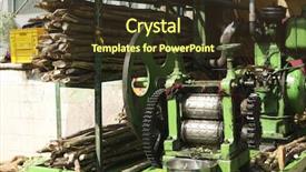  Presentation with sugar cane - Cool new theme with sugar cane juice extracting machine backdrop and a tawny brown colored foreground