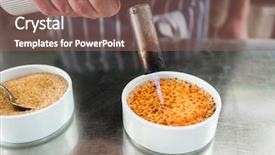  Presentation with patissier - PPT theme featuring sugar crust on creme brulee background and a  colored foreground