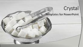  Presentation with sugar cubes - Audience pleasing slide set consisting of sugar cubes and forceps backdrop and a light gray colored foreground