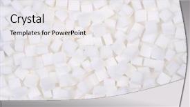  Presentation with sugar cubes - Colorful PPT theme enhanced with sugar cubes top view backdrop and a white colored foreground