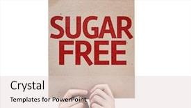  Presentation with sugar free - PPT theme having sugar free card isolated background and a lemonade colored foreground