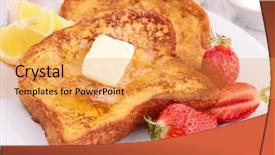  Presentation with sugar - PPT layouts with sugar french toast background and a  colored foreground