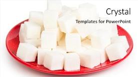  Presentation with sugar - Cool new presentation theme with sugar on a red plate backdrop and a cream colored foreground